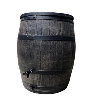 Roto Sud na dešťovou vodu 240 L, s mosazným závitem 3/4", imitace hnědého dřeva